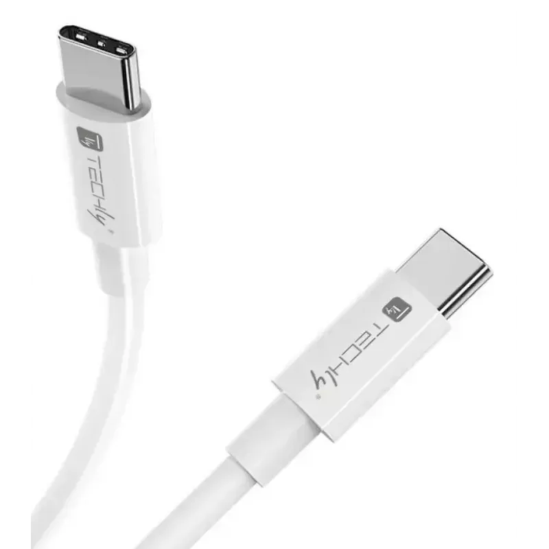 Techly ICOC-MU4-20G240W2 USB kabelis USB4 Gen 2x2 2 m USB C Balts