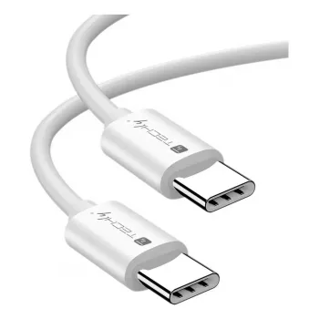 Techly ICOC-MU4-40G240W1 USB4 Gen 3x2 kabelis 1 m balts USB-C