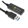 Techly ICUR30100G USB 3.2 Gen 1 (USB 3.0) pagarinātāja kabelis ar signāla atkārtotāju, 10 m