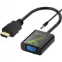 Techly HDMI–VGA pārveidotājs ar audio IDATA HDMI-VGA2A