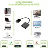 Techly HDMI-VGA2AU adapteris HDMI uz VGA ar Micro USB un audio 0.15 m