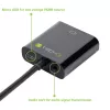 Techly HDMI-VGA2AU adapteris HDMI uz VGA ar Micro USB un audio 0.15 m