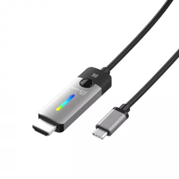 j5create JCC157-N USB-C uz HDMI 2.1 8K kabelis 1.79m