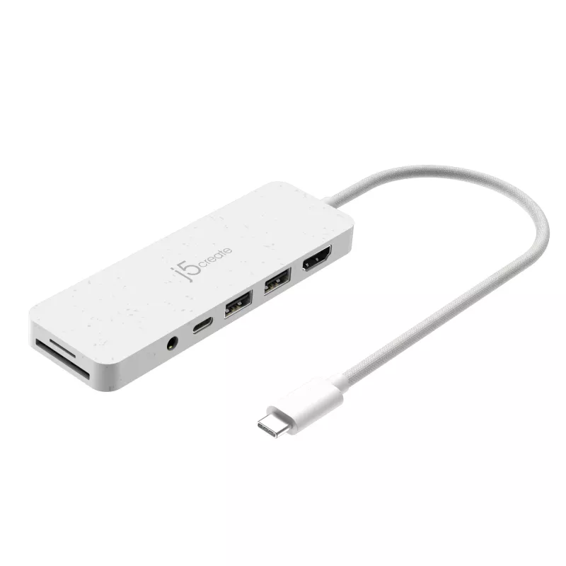 j5create JCD373EW - USB-C daudzportu centrmezgls ar Power Delivery