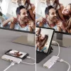 j5create JCD373-N USB-C centrmezgls ar vairākiem portiem un Power Delivery, HDMI 4K (3840x2160 @ 30 Hz), USB-A, USB-C, SD/microSD, 3,5 mm, 5 Gbit/s, balts