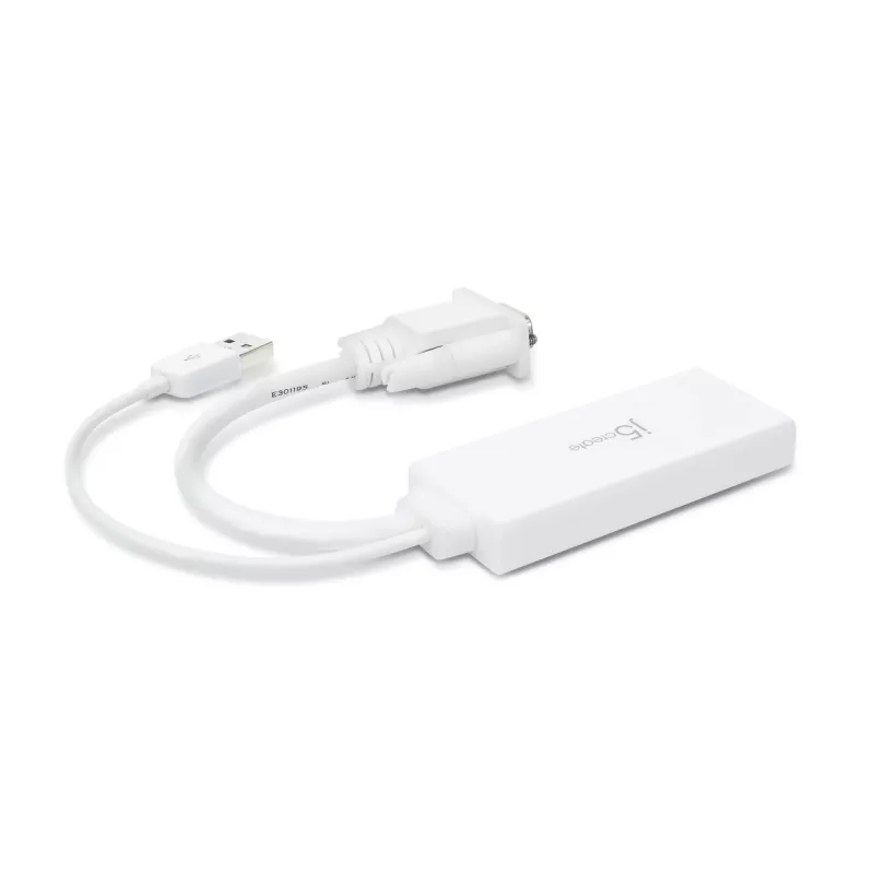 j5create JDA214 VGA uz HDMI video audio adapter balts 0.176m