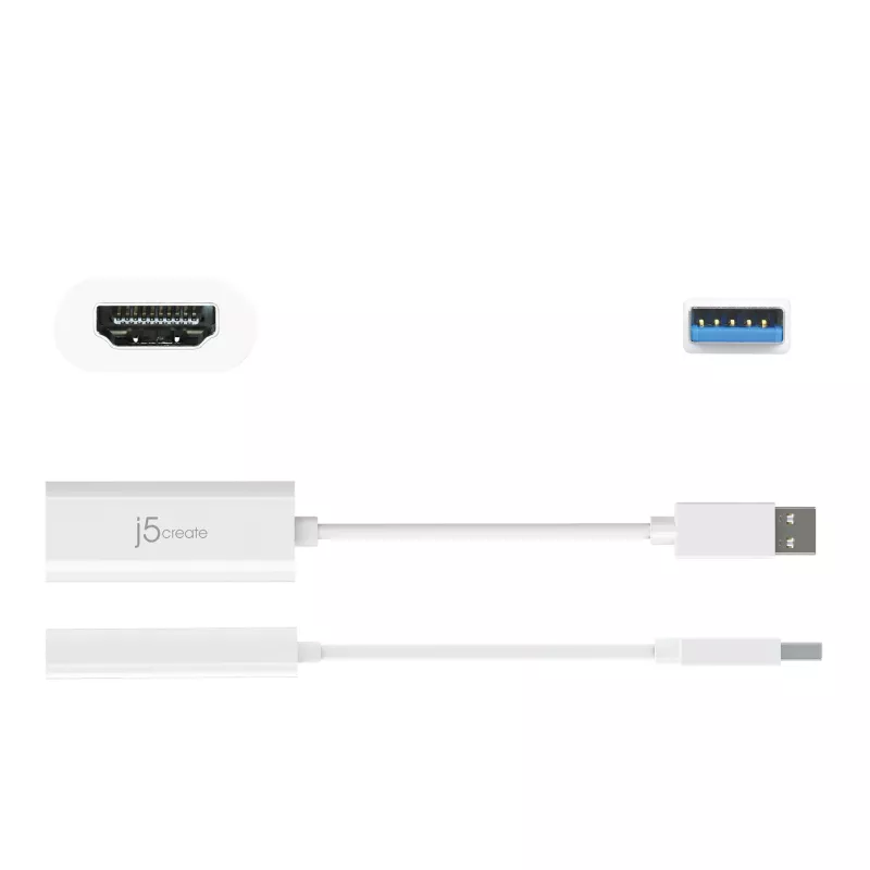 j5create JUA254 USB 3.0 HDMI ārējā videokarte vairākiem monitoriem