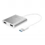 j5create JUA365 USB 3.0 uz Diviem HDMI Daudzmonitoru Pievienotājs, Sudraba