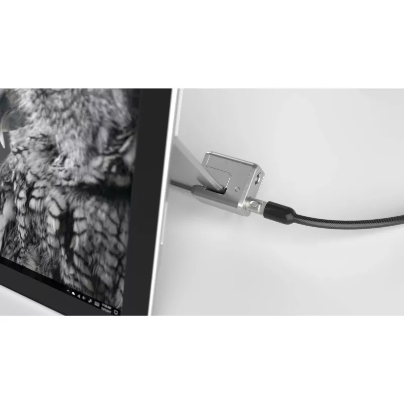 Kensington Keyed Cable Lock Surface Pro un Surface Go slēdzene, 1.8 m, atslēga, oglekļa tērauds, melna, sudraba