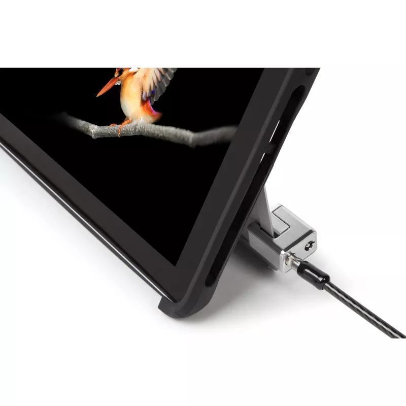 Kensington Keyed Cable Lock Surface Pro un Surface Go slēdzene, 1.8 m, atslēga, oglekļa tērauds, melna, sudraba
