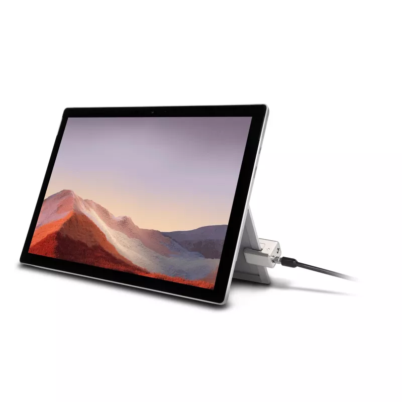 Kensington Keyed Cable Lock Surface Pro un Surface Go slēdzene, 1.8 m, atslēga, oglekļa tērauds, melna, sudraba