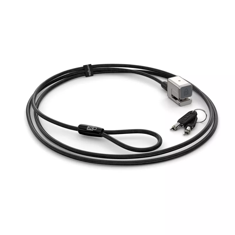 Kensington Keyed Cable Lock Surface Pro un Surface Go slēdzene, 1.8 m, atslēga, oglekļa tērauds, melna, sudraba