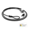 Kensington Keyed Cable Lock Surface Pro un Surface Go slēdzene, 1.8 m, atslēga, oglekļa tērauds, melna, sudraba