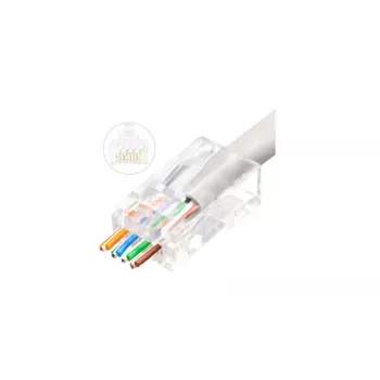 Microconnect KON505-50EZ RJ-45 savienotājs, caurspīdīgs, 50 gab.