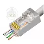 Microconnect KON506-50EZ RJ45 savienotājs, sudraba krāsa, CAT6
