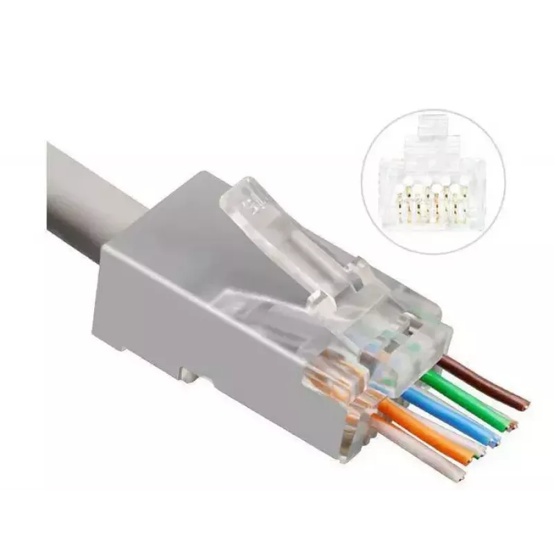 Microconnect KON512-50EZ RJ45 savienotājs CAT6a, sudraba, 50 gab.