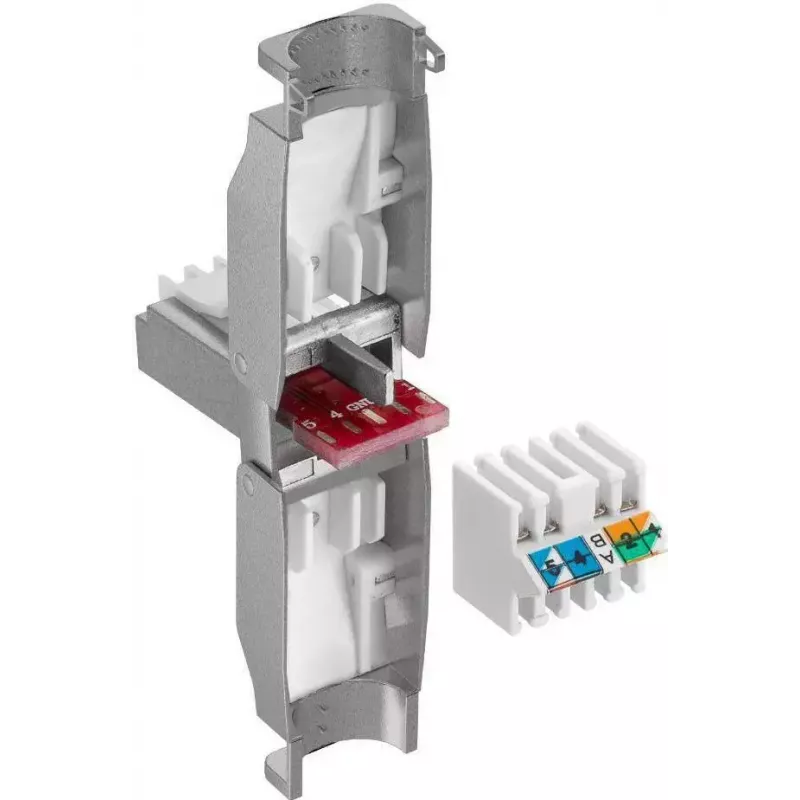 Microconnect KON522TL RJ45 savienotājs, sudraba krāsa