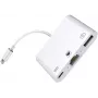 Microconnect LIGHT-HUB2 Lightning dokstacija/portu paplašinātājs balts