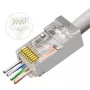 Lanview LVN125310 RJ45 savienotājs caurspīdīgs 50 gab.