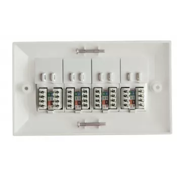 Lanview LVN126188UK-4 kontaktligzdu bloks RJ-45 balts