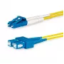 Lanview LVO231495 optiskās šķiedras kabelis 10 m 2x LC 2x SC dzeltens