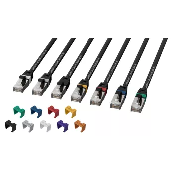 Lanview LV-SFTP6A20B tīkla kabelis 20 m, melns, S/FTP (S-STP), Cat6A