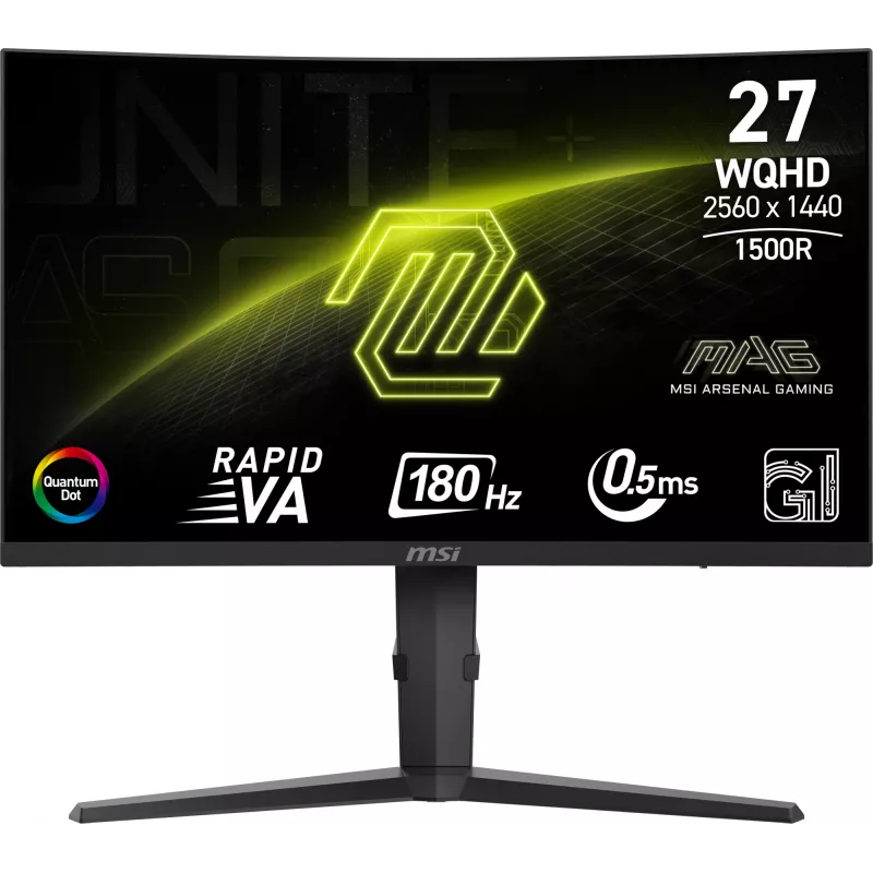 MSI MAG 275CQRF QD E2 monitors 68,6 cm (27 colli) 2560 x 1440 pikseļi Wide Quad HD melns