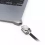 Compulocks Ledge adapter MacBook Air 15 inch M2 M3 atslēgas kabeļa slēdzenei sudraba