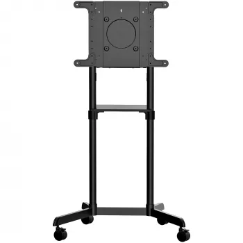 StarTech.com Mobilais TV Karters - Pārnēsājams Ripojošs TV Statīvs 37-70 collu VESA Displejam (70 kg) - TV Statīvs ar Plauktu un Uzglabāšanas Nodalījumu - Rotējams/Slīpējams Displejs - Universāls TV Kronšteins uz Riteņiem
