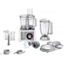 Virtuves kombains Bosch MC812S814, 1250 W, 3.9 L bļoda, nerūsējošais tērauds/balts, mainīgs ātrums, rotācijas vadība