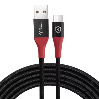 Microconnect MC-AUSBC-SC USB kabelis 1.5 m USB A USB C Melns