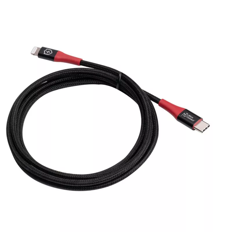 Microconnect MC-CLIGHTNING-SC Lightning kabelis 1.5 m Melns