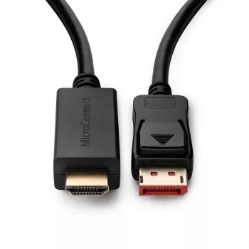 Microconnect MC-DP-HDMI-0504K video kabeļa adapteris 0.5 m DisplayPort Melns