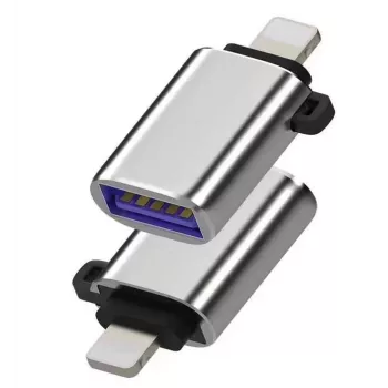 Microconnect MC-LIGHTUSB3 dzimuma pārveidotājs Lightning uz USB A, sudraba