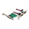 MicroConnect MC-PCIE-MCS1P2S iekšējā PCIe x1 karte ar vienu paralēlo DB25 un diviem seriālajiem DB9 portiem