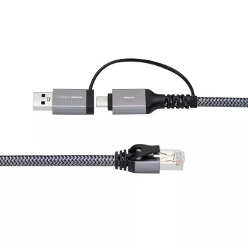 Microconnect CAT6 FTP uz USB A-C adaptera kabelis, 1 m
