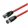 MicroConnect MC-SFTP80025R tīkla kabelis sarkans 0.25 m Cat8.1 S/FTP (S-STP)