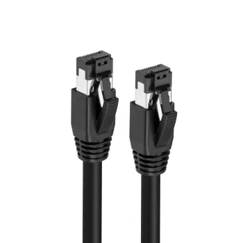 Microconnect MC-SFTP80025S tīkla kabelis, melns, 0.25 m, Cat8.1, S/FTP (S-STP)
