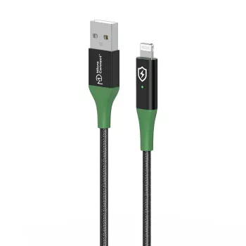 Microconnect MC-SMART USB A-L-2 Lightning kabelis 2 m Melns, Zaļš