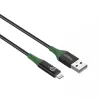 Microconnect MC-SMART USB A-L-2 Lightning kabelis 2 m Melns, Zaļš