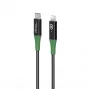 Microconnect MC-SMART USB C-L-1 Lightning kabelis 1 m Melns, Zaļš