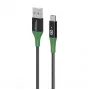 MicroConnect MC-SMART USB-A-C-01 USB kabelis 2.0 1 m USB A USB C Melns, Zaļš