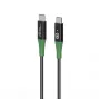 Microconnect MC-SMART USB-C-C-01 USB kabelis USB 2.0 1 m USB-C Melns, Zaļš