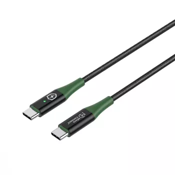 Microconnect MC-SMART USB-C-C-01 USB kabelis USB 2.0 1 m USB-C Melns, Zaļš