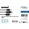 MicroConnect MC-USB3.0AB10OP USB kabelis, USB 3.2 Gen 2 (10 Gbit/s), 10 m, USB A - USB B, melns
