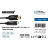 Microconnect MC-USB3.2CA10OP aktīvs optiskais USB kabelis USB 3.2 Gen 2 (10 Gbit/s) 10 m USB A - USB C melns