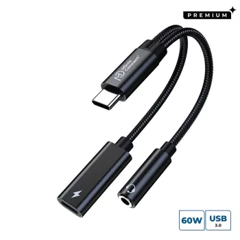 Microconnect MC-USBC-AUDIOCF video kabeļa adapteris 0.13 m Sudrabs