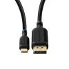 Video kabeļa adapteris MicroConnect MC-USBCDP05 0,5 m USB Type-C uz DisplayPort Melns
