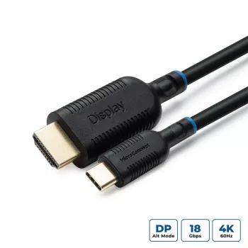 Microconnect MC-USBCHDMI3 video kabeļa adapteris 3 m USB C HDMI Melns