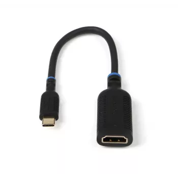 Microconnect MC-USBCHDMI-A USB-C uz HDMI adapteris 0.2 m Melns